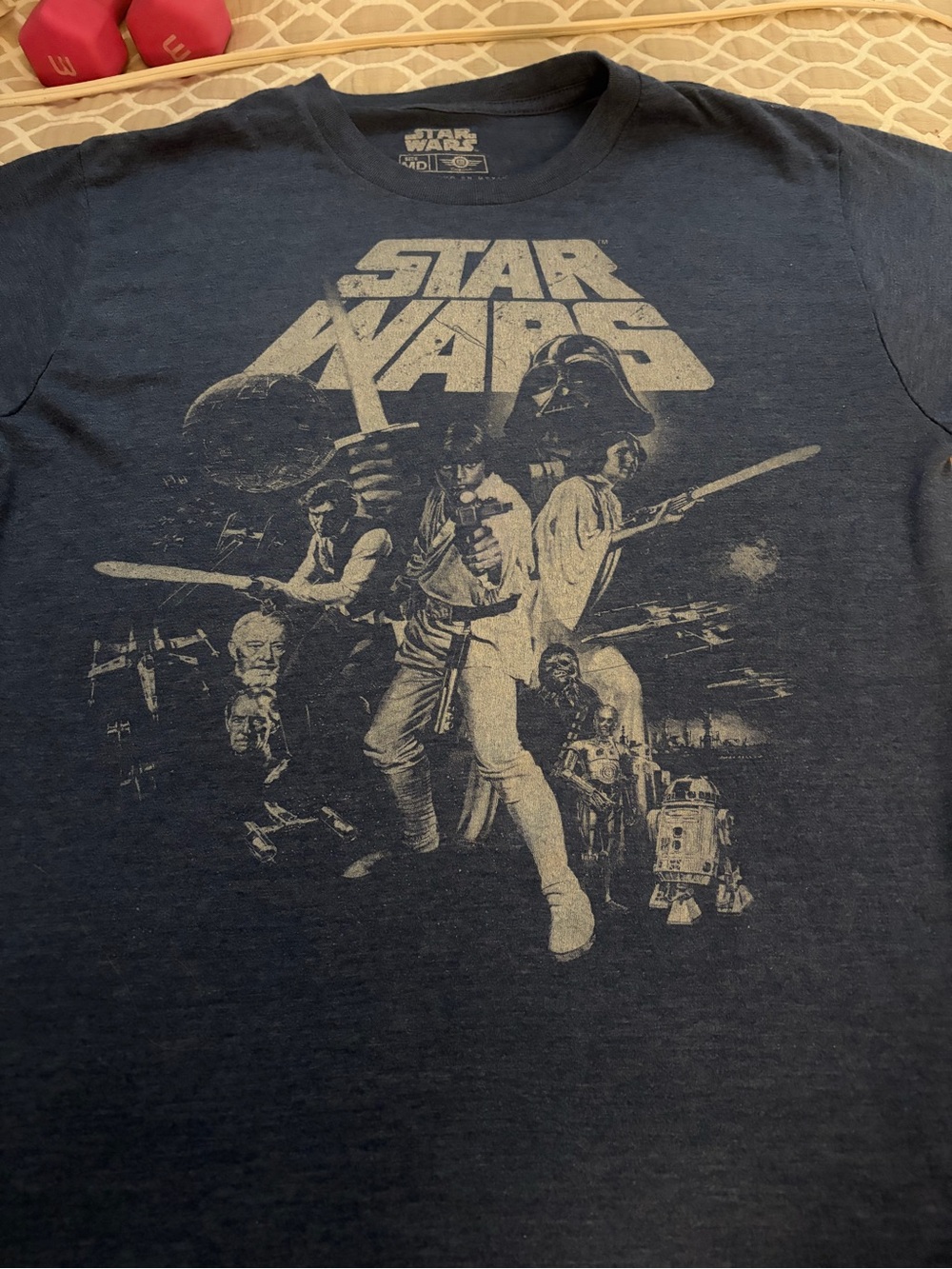 Star Wars Men’s Graphic T‑Shirt - Navy with Vintage Print